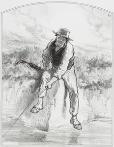 Angling，板块7来自Les Toquades，1858年 作者 保罗·加瓦尔尼